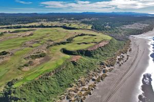 Bandon Dunes 16th Beach Aerial